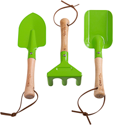 Bigjigs Attrezzi da giardino in legno/acciaio - 3 pezzi