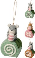 Home & Styling decorazione appesa feltro topo torta 12cm giocattolo colorato