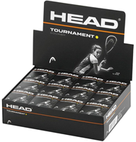 Head palline squash torneo punto giallo 12 pezzi - rimbalzo lento