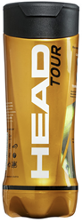 Head palline da tennis Tour pressurizzate - Tubo da 3 giallo durevole