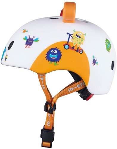 Micro casco bici 3D Monsters S - casco per bambini con luce LED-3