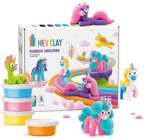 Tomy set di pasta modellabile - HEY CLAY Unicorns - crea unicorni colorati-3