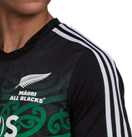 MAORI PERF TEE BLACK/TEAGRN-3