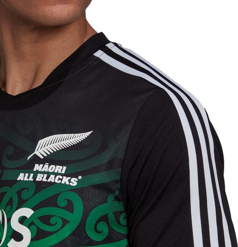 MAORI PERF TEE BLACK/TEAGRN-3