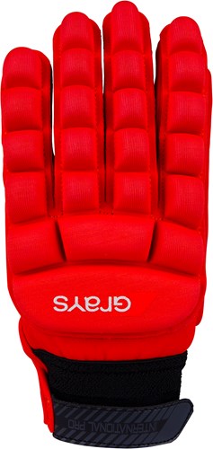 Grays guanto da hockey International Pro Fluo Rosso - taglia Small - sinistra