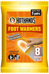 HotHands scaldapiedi - scaldadita - 8 ore di calore - 5 paia - arancione
