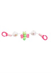 Heless sonaglio per passeggino bambole giocattolo plastica rosa