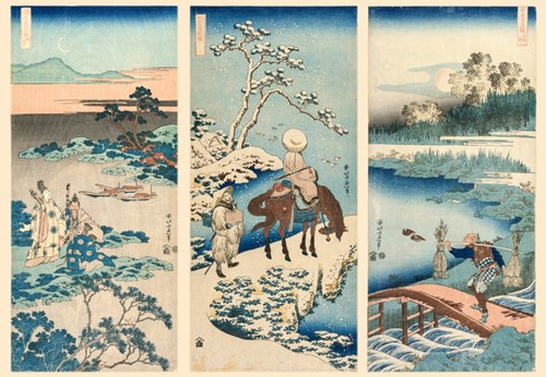 Grafika puzzle arte di Hokusai - 1000 pezzi puzzle multicolore