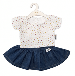 Hollie set abbigliamento bambola jeans sweet dots per fashion doll 30 cm