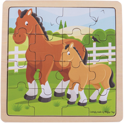Puzzle di cavallo e puledro Bigjigs