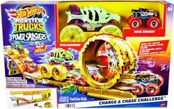 Hot Wheels set monster truck - pista arena smashers giocattolo