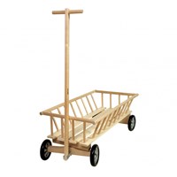 Micki carretto in legno giocattolo - carrello in legno multicolore