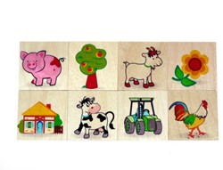 Hess gioco memory in legno fattoria gioco educativo bambini multicolore