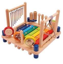 I'm Toy centro musicale in legno - set di strumenti musicali giocattolo
