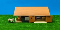 Stalla dei cavalli giocattolo Kids Globe con 2 box e deposito scala 1:24-2
