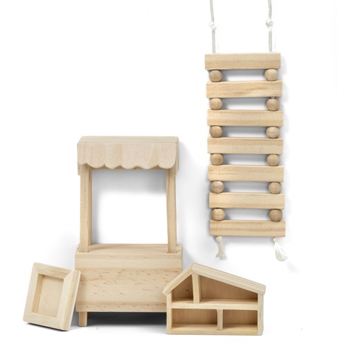 Lundby mobili per casa delle bambole in legno DIY - giocattolo creativo-2