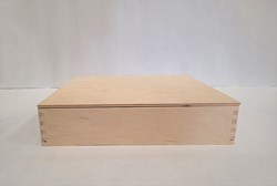 Alexander Toys scatola da gioco in legno - giocattolo sensoriale con coperchio 25x25x5 cm