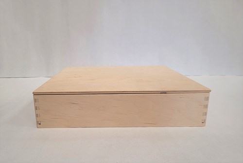 Alexander Toys scatola da gioco in legno - giocattolo sensoriale con coperchio 25x25x5 cm