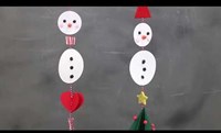 Creativ Company set creativo pupazzi di neve danzanti carta Silk Clay-3