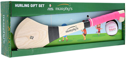 Murphy's Hurley Set regalo bastone hurling junior rosa 18 pollici