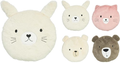 Home & Styling cuscino decorativo testa animale peluche cameretta bambini