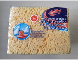 Multy spugna per la pulizia gialla - spugna domestica hydrocel 3 pezzi
