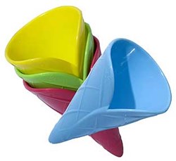 Spielstabil giocattolo da sabbia cono gelato pastello – stampo per sabbia per bambini