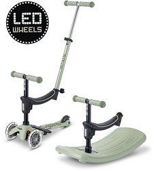 Micro monopattino Mini Micro 6in1 Rock & Go LED verde multifunzionale