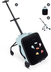 Micro valigia cavalcabile per bambini Eazy Frosty Blue buggy leggero