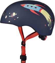 Micro casco bambino monopattino Deluxe Rocket con luce LED S 48-53cm