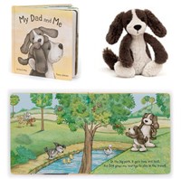 Jellycat libro cane Hundchen Schnuck Und Sein Papa libro cartonato regalo-2