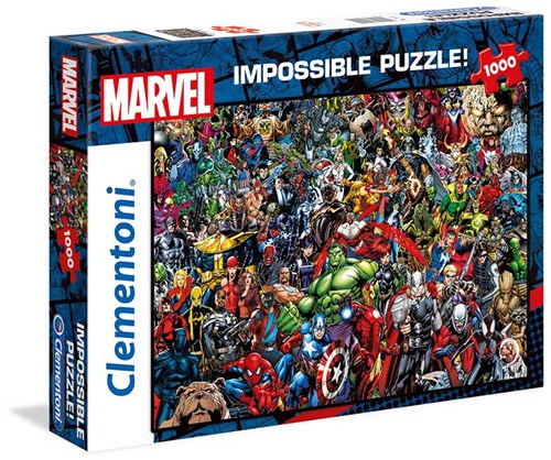 Clementoni puzzle Marvel 1000 pezzi - Impossible Avengers rompicapo-2