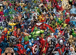 Clementoni puzzle Marvel 1000 pezzi - Impossible Avengers rompicapo