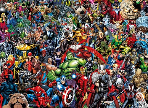 Clementoni puzzle Marvel 1000 pezzi - Impossible Avengers rompicapo
