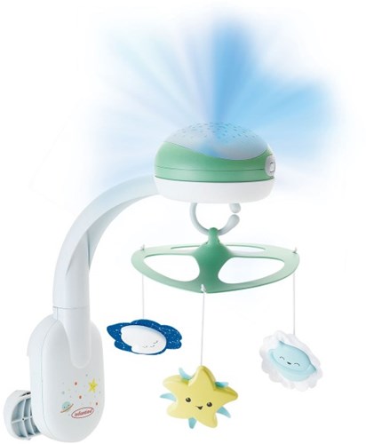 Infantino giostrina musicale proiettore luce notte multicolore musica-2