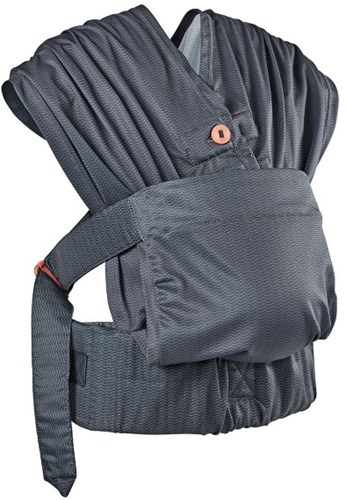 Infantino marsupio neonato ibrido Hug & Cuddle regolabile grigio comfort-2
