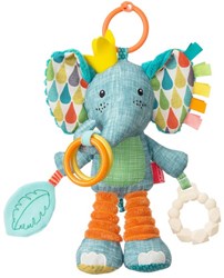 Infantino giocattolo elefante Playtime Pal con anelli da dentizione ed etichette