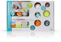 Infantino set di gioco impilabile - blocchi e palline sensoriali morbidi-2
