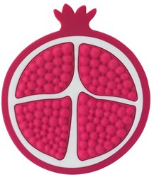Infantino massaggiagengive silicone melagrana rosa bianco bambino