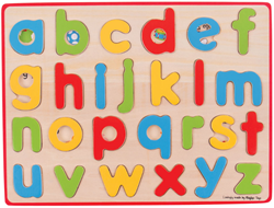 Bigjigs Puzzle a incastro Alfabeto minuscolo
