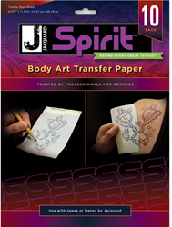 Jacquard carta transfer pelle A4 10 fogli per tatuaggi temporanei