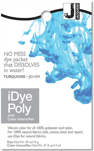 Jacquard tintura per tessuti iDye Poly turchese 14g per tessuti sintetici