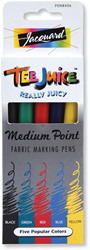 Jacquard pennarelli tessili punta media set primari - marker creativi per tessuti