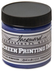 Jacquard inchiostro serigrafico 118 ml - Vernice tessile blu navy opaca