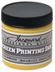 Jacquard inchiostro serigrafia 118 ml giallo ocra vernice tessuto permanente
