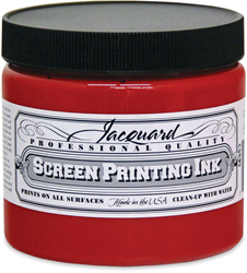 Jacquard inchiostro serigrafico 470 ml rosso per tessuto e carta
