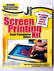 Jacquard kit serigrafia superfici chiare 25x35 cm gioco creativo