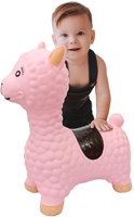 Jamara giocattolo saltellante Lama rosa con pompa - animale saltellante