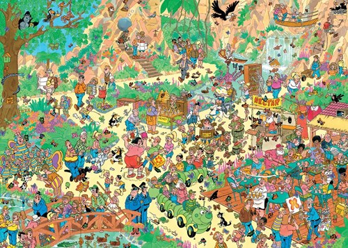Jumbo puzzle Jan van Haasteren allegri svolazzanti 1000 pezzi animali