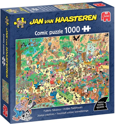 Jumbo puzzle Jan van Haasteren allegri svolazzanti 1000 pezzi animali-2